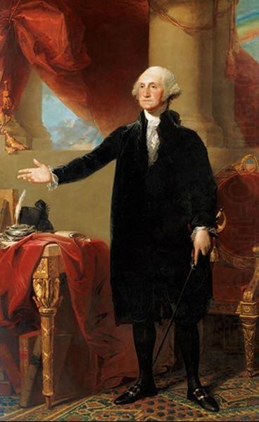 Gilbert Stuart Lansdowne portrait of George Washington china oil painting image